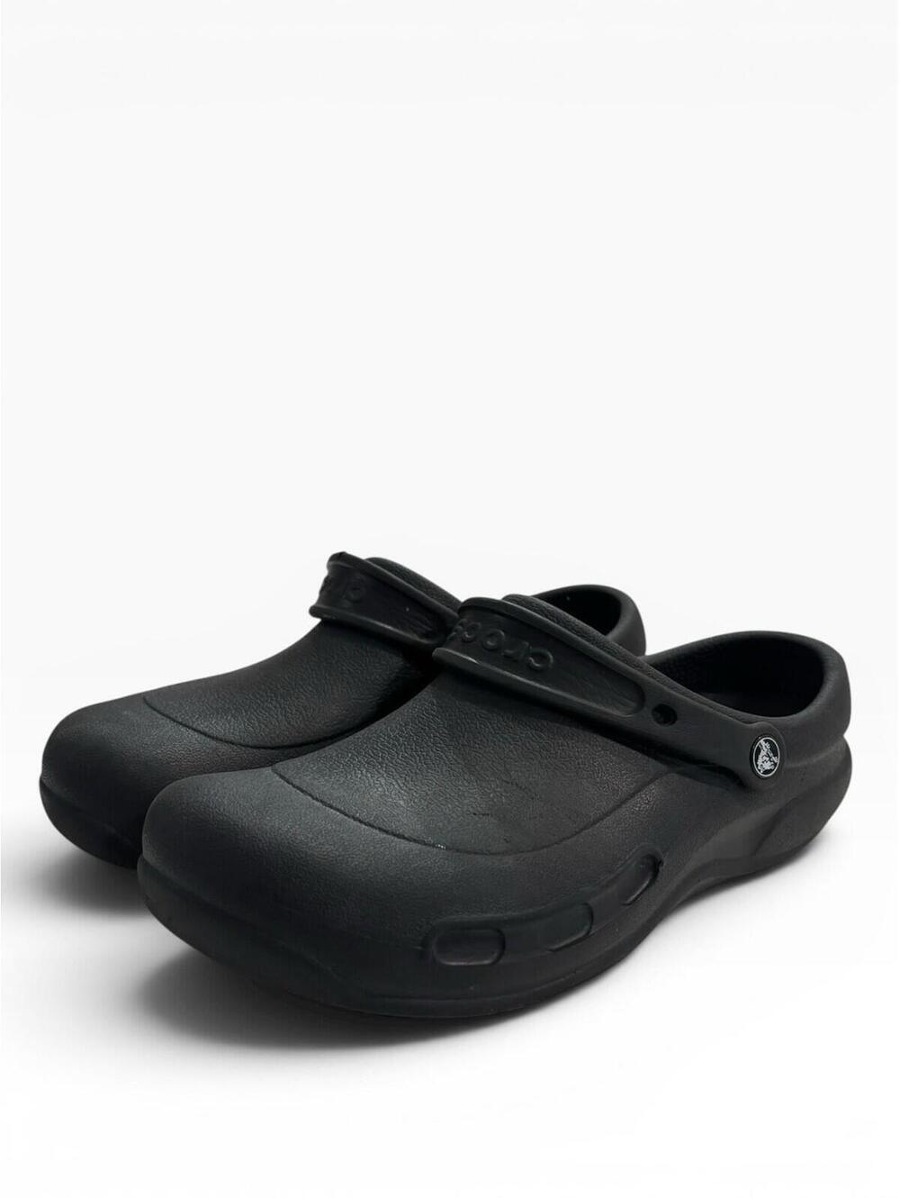 Crocs Lock Slip Resistant Classic Black Clogs Shoes Men Size 10 Women 12